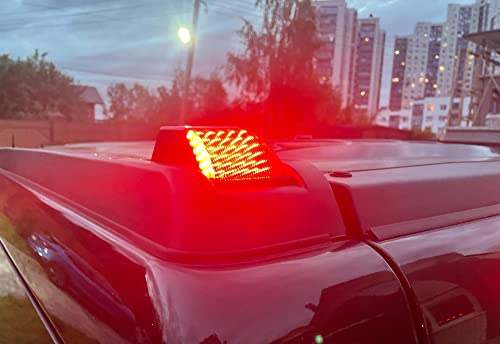 Ijdmtoy 10Pc Smoked Lens Amber/Red Full Led Cab Roof Marker Light Kit Compatible With 2003-2009 Hummer H2 Sut, Replace Oem Red/Amber Lens Lamps/Bulbs #TOP6