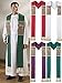 Alpha Omega Stole with Gold Tassels (Red)