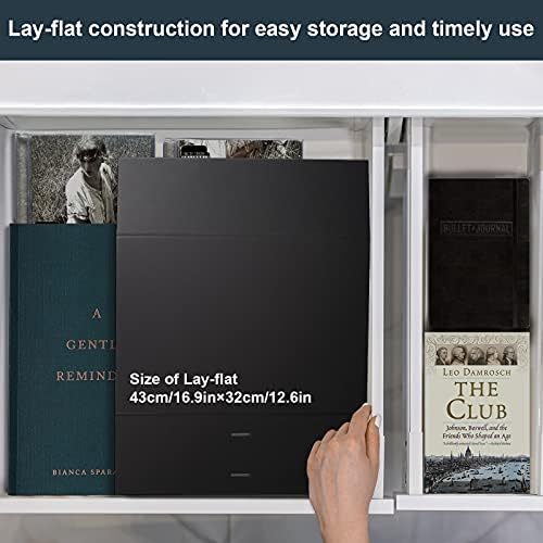 Luxury Magnetic Gift Box with Ribbon,Anniversary Birthday Folded Gift Boxes for Presents with Lids, Large Black Gift boxes for weddings,birthdays&anniversaries etc(Size 12.2×8.7×4.0in)