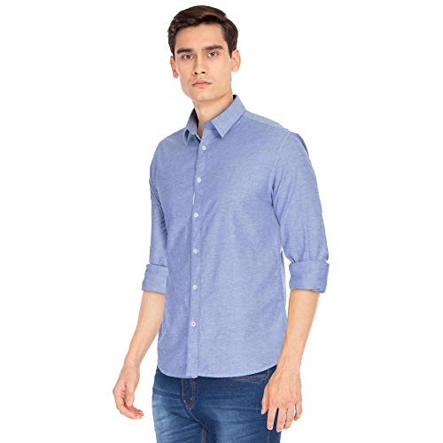 Image of Indian Terrain Mens Slub Casual Shirt