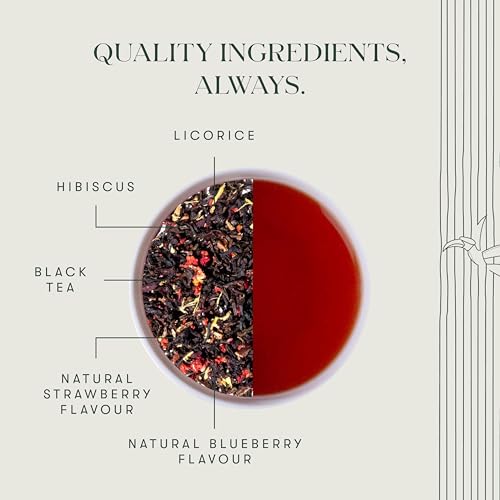 Luxmi Estates - Hibis-Kiss - Organic Hibiscus Tea - 50 Tea Bags | With Hibiscus, Strawberry, Organic Black Tea And Other Natural Extracts thumb #4