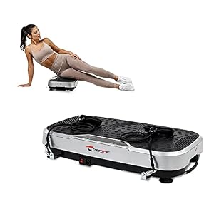 Plateforme vibrante Christopeit Vibro 3000 – 20 Niveaux de Vitesse – Renforcement Musculaire, Coordination, métabolisme des Graisses