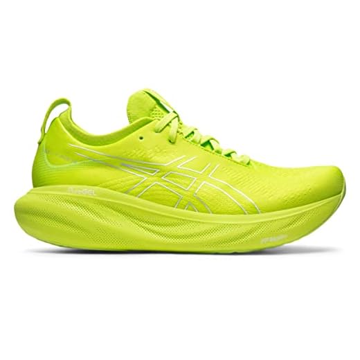 ASICS T nis de corrida masculino Gel-Nimbus 25, Raspas de lim o/branco, 11.5
