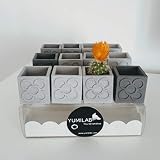  12 Mini Macetas cúbicas Panots, Baldosa Flor de Barcelona, Cataluña. despedida de soltera, boda en Barcelona, evento en Barcelona, regalo de Barcelona