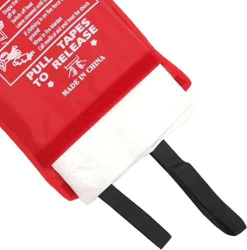 Image of Blankets 8 Packs with Gloves. High Heat-Resistant fire Blankets for Home Security, Kitchen and Camping, Emergency fire Blankets for Home and Kitchen,