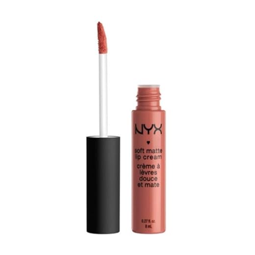 NYX Professional Makeup Pintalabios Soft Matte Lip Cream, Acabado cremoso mate, Color ultrapigmentado, Larga duración, Fórmula vegana, Tono: Cannes
