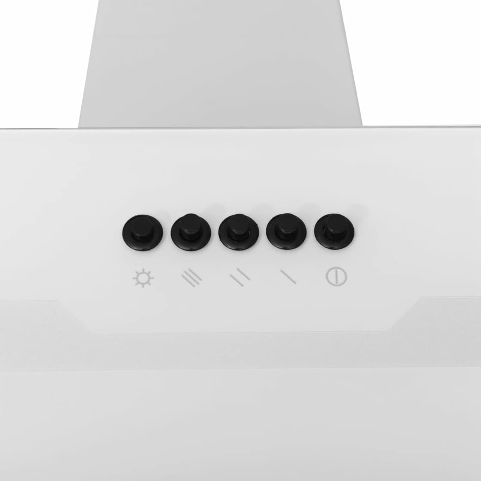 Festnight Campana Extractora Cocina, Campana Decorativa de Pared,Extractor de Pared (60 cm, LED), Blanco