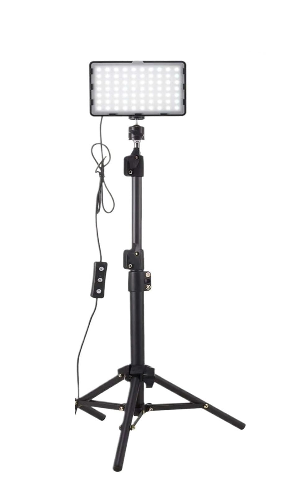 Panel de luz de vídeo para fotografía sin sombras molestas con kit de trípodes ajustables 3