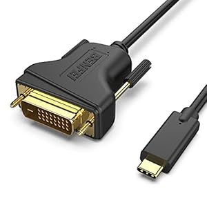 USB C naar DVI kabel 0,9 meter, BENFEI type C naar DVI kabel [Thunderbolt 3] Compatibel voor MacBook Pro 2019/2018/2017, Samsung Galaxy S9/S8, Surface Book 2, Dell XPS 13/15, Pixelbook en meer