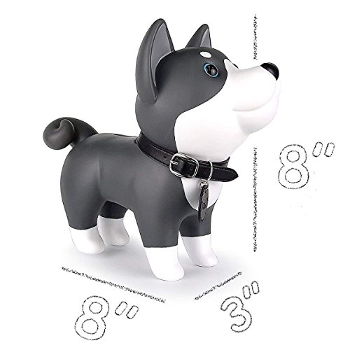 Domestar Cute Dog Bank, Husky Coin Bank Kids Toy Bank Doggy Puppy Piggy Bank For Girls Boys #TOP1
