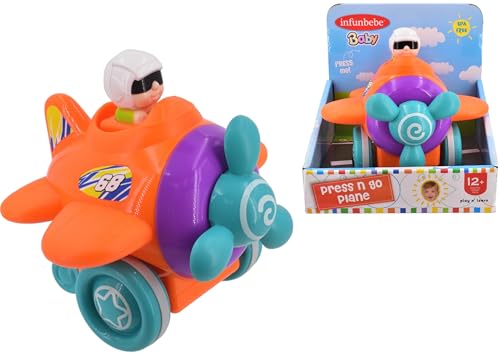 Undercover Press n Go Plane – Toddler Push & Zoom Toy for Ages 12+ Months