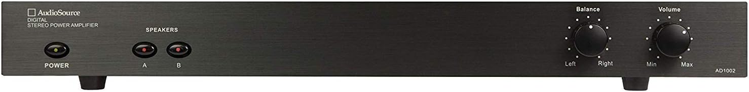 AudioSource Digital Amplifier, 2 Channel Stereo Power D Amplifier AD1002 for Home Sound Systems