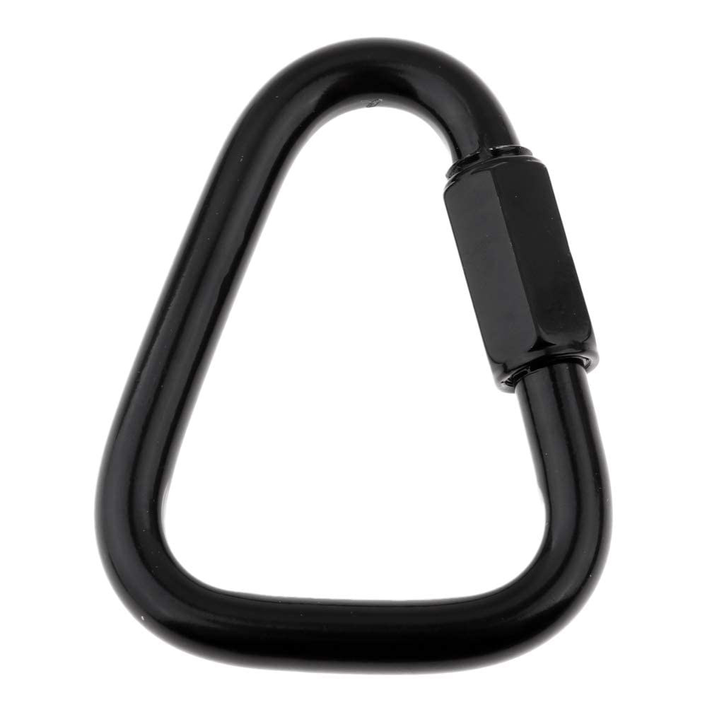 U/ D Steel Triangle Quick Link for Camping Hiking Backpack Water Bottle Hanger Holder Clip