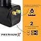 Premium X Twin LNB - 2Fach - für 2 Teilnehmer - 4K Full HD - mit Wetterschutz und LTE Filter + 4X F-Stecker für Satellitenschüssel Digital TV Fernseher SAT Receiver - Schwarz