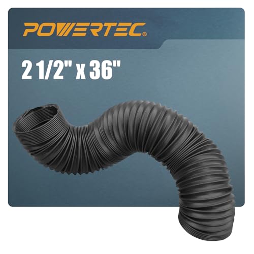 POWERTEC 2-1/2'' Dust Collection Hose (Flexible PP)
