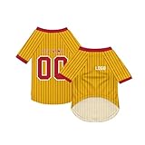 BOSSETY Personalisiert Haustiere Fußball Trikot - Maßgeschneiderte Hundefußball mit Name/Nummer/Logo Sommer Streifen T-Shirts Personalisierte Sportuniformen für Kleine Mittlere Bis Große Hunde