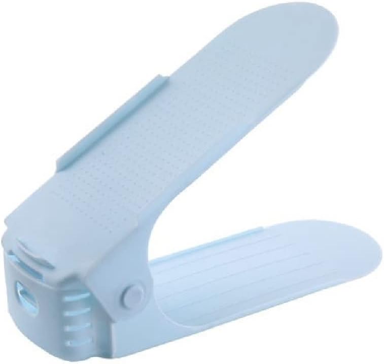 Shoe Holder,5pcs Storage Shoe Rack Bedroom Space-Saving Home Dormitory Artifact Storage Shoe Space Saving, Non-Slip (Color : Pink) (Blue)