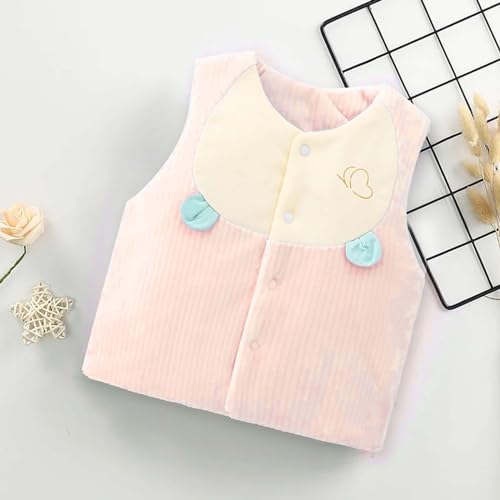Newborn Boys Fleece Lined Vest Butterfly Print S𝐡erpa Cute Jackets Infant Girls Sleevless Shaggy Warm Outerwears3