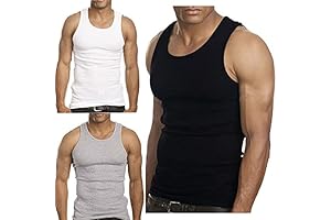 Hanes Men's Multipack 100% Cotton Tank Top undershirt