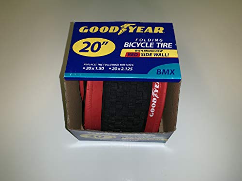 Goodyear 20 Inch BMX / Folding Bicycle Tire with Red Sidewalls
