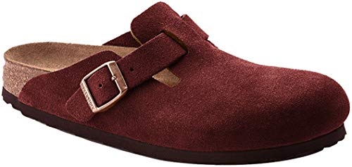 Birkenstock Boston Soft-Footbed Womens Clogs Red 9 B(M) US Women / 7 D(M)