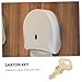 MUCKLILY 2055 Vending Machine Keys for Commercial Toilet Paper Dispenser and Paper Towel Stand Replacement Tool with Two Compact 1.46 Inch Keys