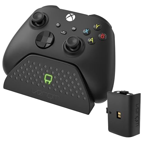 Venom Charging Dock with Rechargeable Battery Pack - Black (Xbox Series X & S/Xbox One) Cover