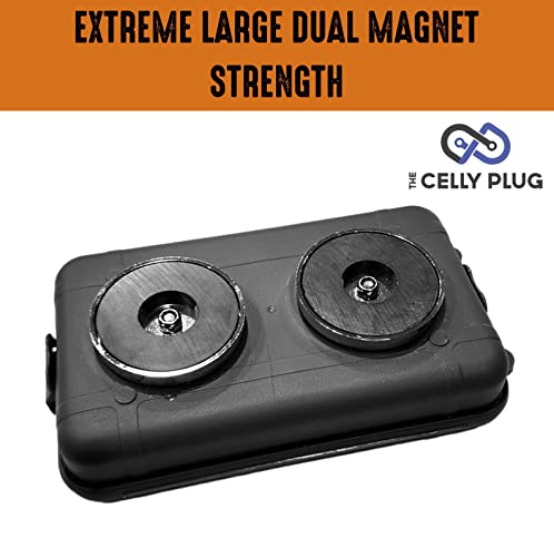 Extra Large 8\" x 4.5\" - Magnetic GPS Tracker Box - Under Vehicle Water Resistant Case, Hide A Key Strong Magnet Holder (Fits Most Brands, Spytec GL200, GL 300, GL300W, GL300MA Optimus) Black - Thumbnail 4