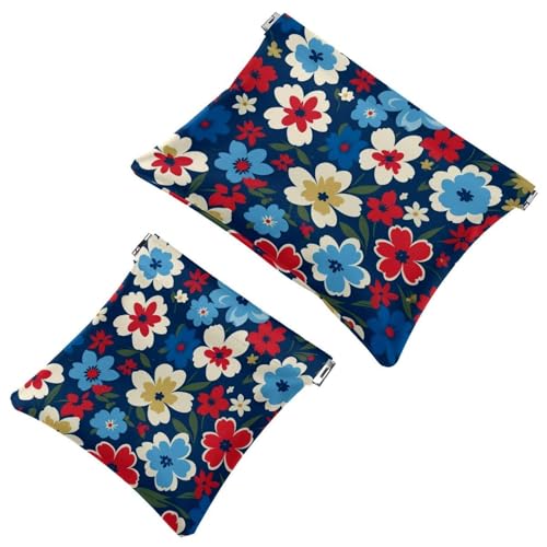 La moda incontra la funzione: Art Flower-719 borsa impermeabile per il trucco - custodia portatile Multicolore