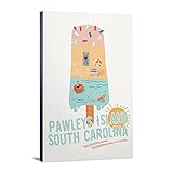 Lantern Press Pawleys Island, South Carolina, Summer Ice Cream Scene, (12x18 Wrapped Canvas, Wall Decor, Artwork)