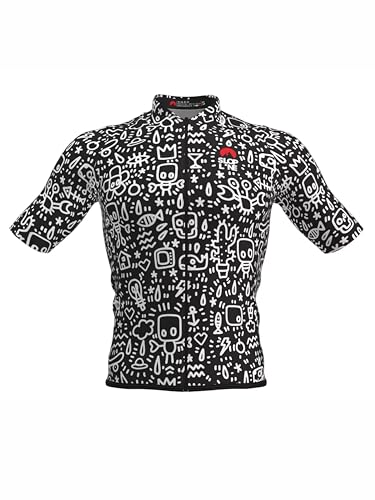 Slopline SLP. Kurzarm-Radtrikot für Herren und Damen, SORMANO Benny, schwarz, Schnitt, ärmellos, leicht, sehr atmungsaktiv, vollständiger Komfort, Schwarz , L
