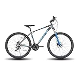 HH HILAND Aluminum Mountain Bike 21 Speeds, Hydraulic Disc-Brakes, Lock-Out Suspension Fork, 27.5 inch Wheel, Bike for Men Mens Mountain Bike Adult Womens Bicycle