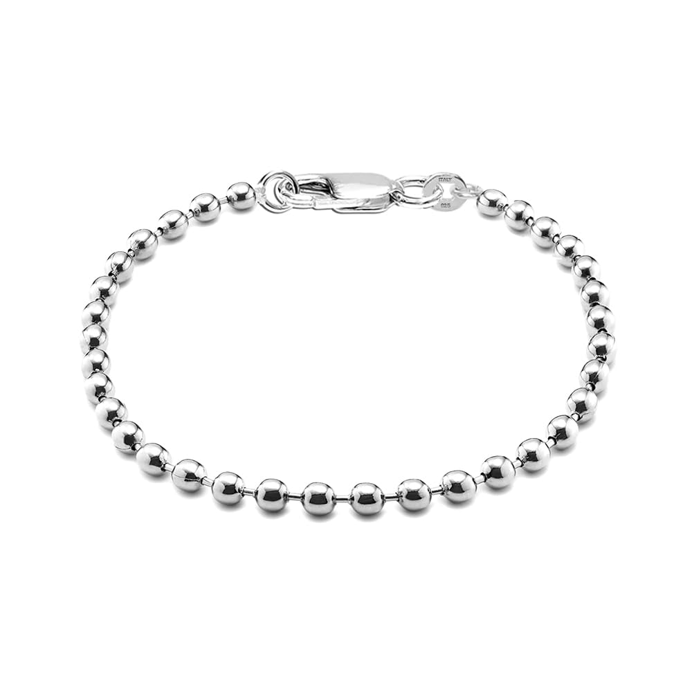 LeCalla Bracciale Bolo Regolabile In Argento 925 – Fatto A Mano, Leggero, Per Donna