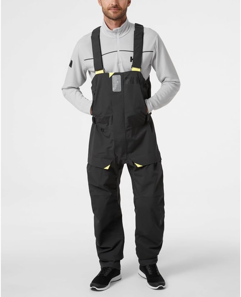 Helly Hansen Men's Skagen Offshore Bib Overalls - Waterproof Rain Pants - Fishing Pants for Men with Reinforced Knees