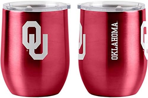 Boelter 8886079877 16 oz NCAA Oklahoma Sooners Ultra Curved Beverage Alternate Travel Tumbler
