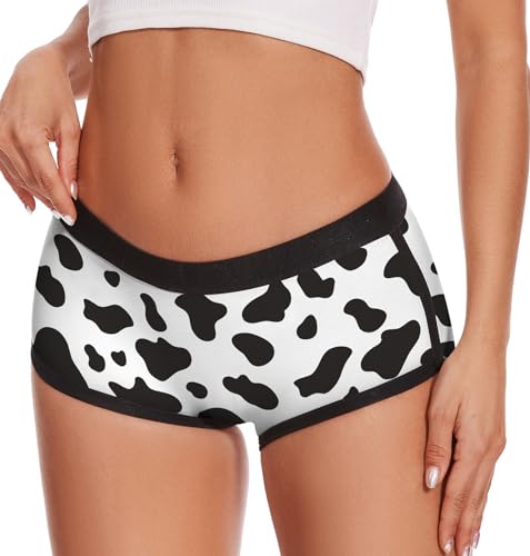 Image of Aueyan Womens Boyshorts Panties Stretchy Boxer Briefs Novelty Lounge Sleep Shorts