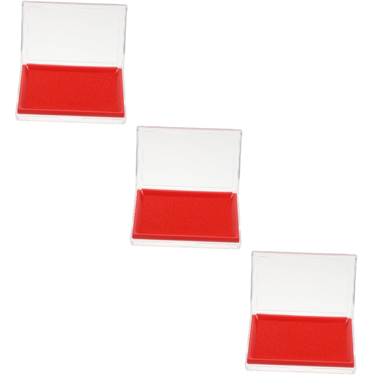NUOBESTY 3St Stempelkissen Kalligraphie malerei tintenpaste Briefmarken für chinesischer Kalligraphiestempel Kalligraphie-Tintenpaste Malutensilien Klares Maler-Tintenkissen Abs rot