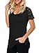 Amoretu Womens Straps Lingerie Hollow Out Mini Dress Stretchy Chemise Black