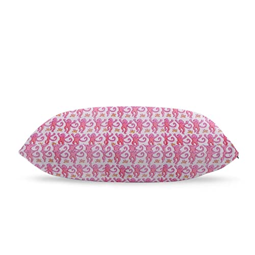 Pink Rabbit Monkeys Rectangular Throw Pillow Cover Home Decor Lumbar Pillow Case Cushion For Sofa Couch Bedroom Car ¡­ #TOP2