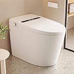 DeerValley Smart Toilet Bidet with Built-in Tank, Light Sensing,LED Display,Foot Touch Control Flush, Heated Seat, Warm Water, Air Dryer, Pre-Wet,(Bubble Cleansing, Soft Close)(DV-1S0159-Advanced)