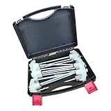 Clavos para tienda de campaña, estacas de acero al carbono, estacas de rosca, gancho para tienda de campaña, anclajes de suelo, estaca para toldo al aire libre, accesorio de camping