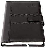 TAKA PRYOR Leather Journal Notebook Ruled, Refillable Lined Thick Hardcover magnetic snap,With Pen L