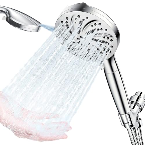 Duschkopf mit Filter und 10 Sprühmodi, Hochdruck Duschkopf mit Filtration in 15 Schichten, Wassersparend Duschbrause