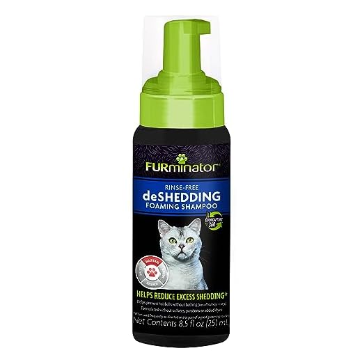 FURminator® Rinse-Free deShedding Foaming Shampoo for Cats, 8.5 oz