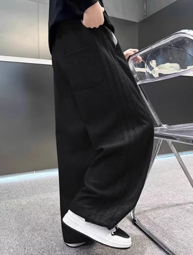 Boys Athletic Straight Leg Pants for Active Kids Comfortable Casual Trousers Perfect for Sports Outdoor Playage2