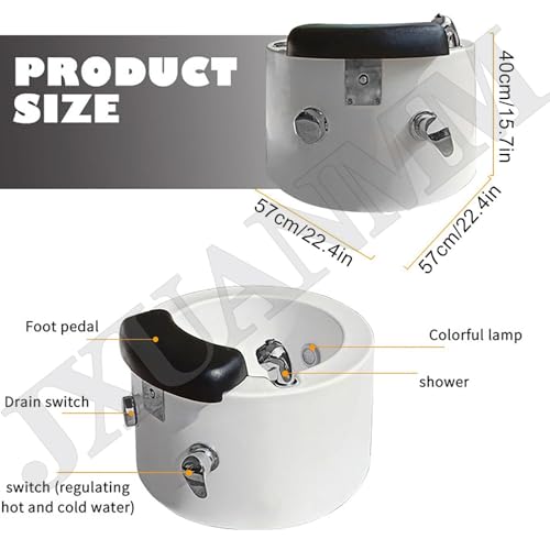 Spa de pies portátil con luz LED y bolsa de baño 60 uds miniatura 4