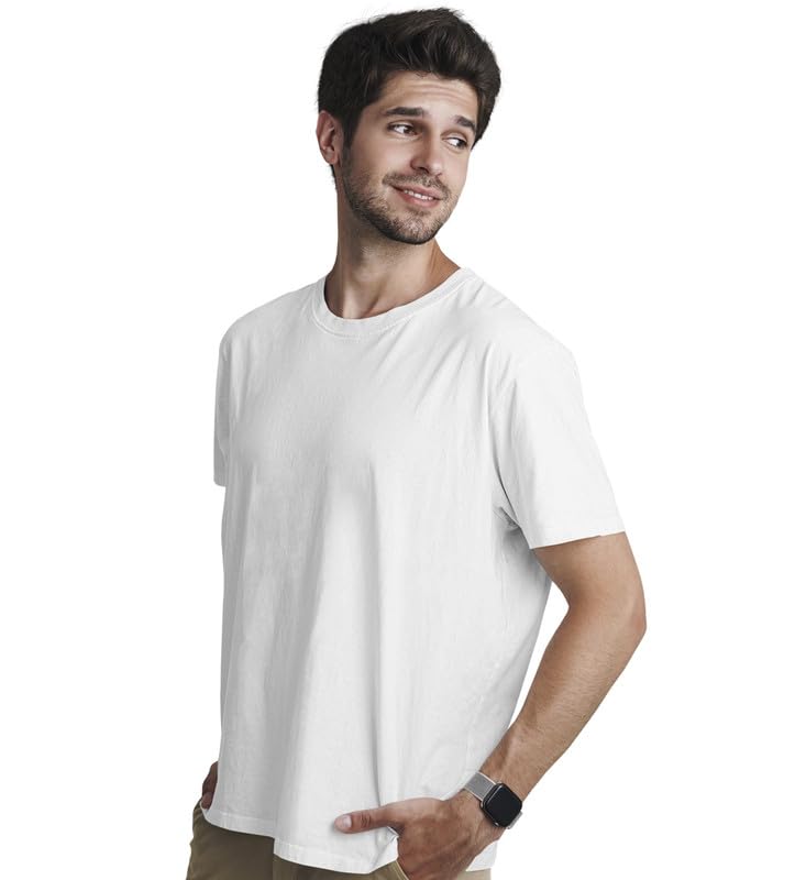 Image of INDISSH Couple T Shirt for Men and Women| Anniversary | Mens & Women Cotton Printed Tshirt| Husband Wife Valentine Tshirt Gift | Solid Plain Tshirt