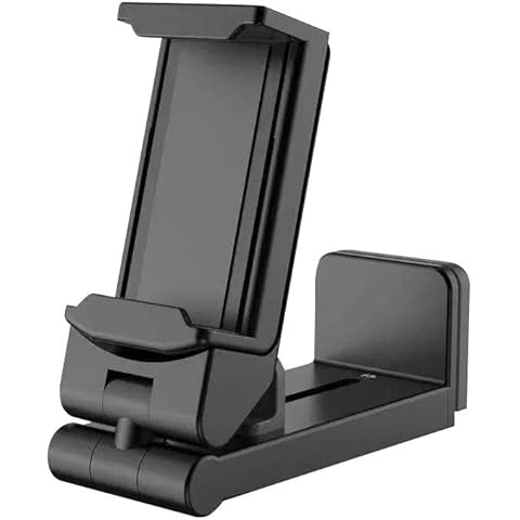 Airplane Phone Holder, Universal Phone Holder, 360°Rotating Desk Phone,Portable Phone Hook,Universal Phone Mount for Phone/Travel/Home/Office-Black Cover