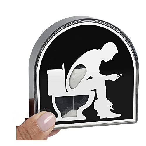 XHONG 5 Minutos Temporizador De Arena para El Inodoro, Reloj De Arena para Baño De Baño, Baño De Reloj De Reloj De Reloj-Men Cover