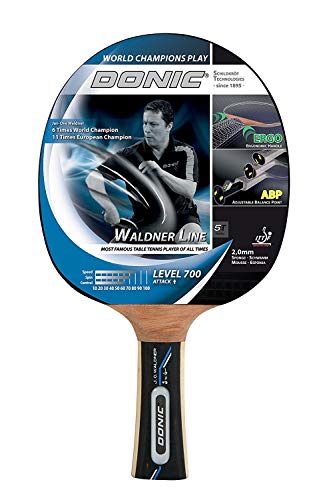 Image of Donic-Schildkrot Rubber Waldner 700 Table Tennis Racket /Bat, Colour - Blue /Grey, Weight - 87 grams